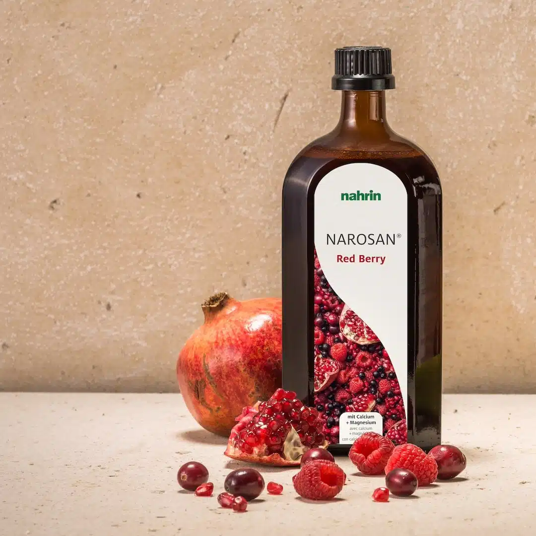 Narosan® Czerwone jagody kompleks multiwitaminowy z wapniem, magnezem i tauryną, 500ml - Nahrin Narosan® Czerwone jagody kompleks multiwitaminowy z wapniem, magnezem i tauryną, 500ml