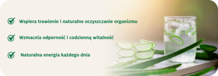 Sok z aloesu Vivi Aloe na wzmocnienie organizmu, wrażliwy żołądek i trawienie