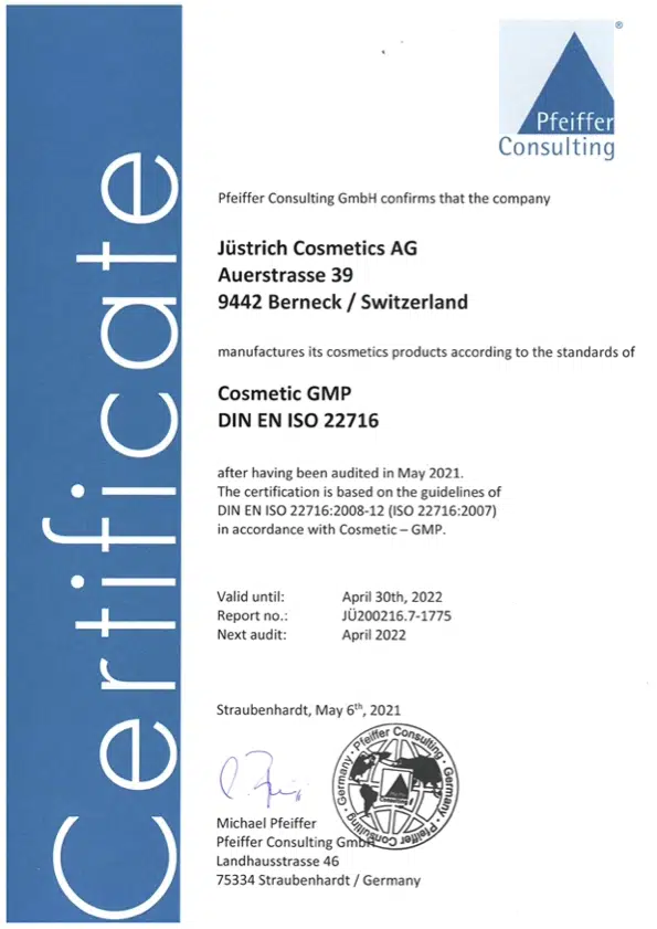 GMP-Cosmetic-CoA_JC__DIN-EN-ISO-22716_valid-until-April-30th2022- - Nahrin