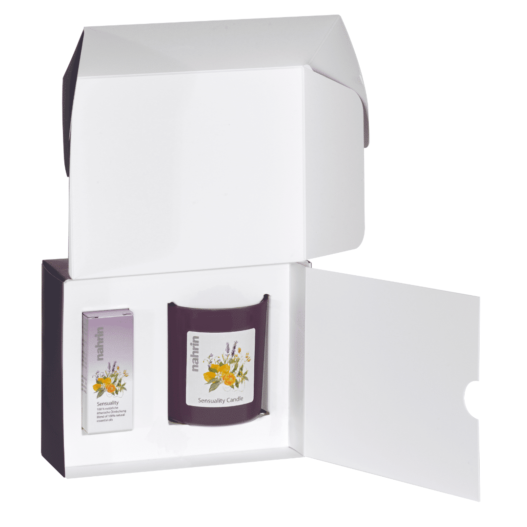 Sensuaalsuse eeterlik õli ja lõhnaküünal - Nahrin Sensuaalsuse eeterlik õli ja lõhnaküünal